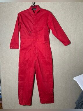 Walls FR Coveralls Mens 40R Red Flame Resistant Workwear Overalls Banwear Itex
